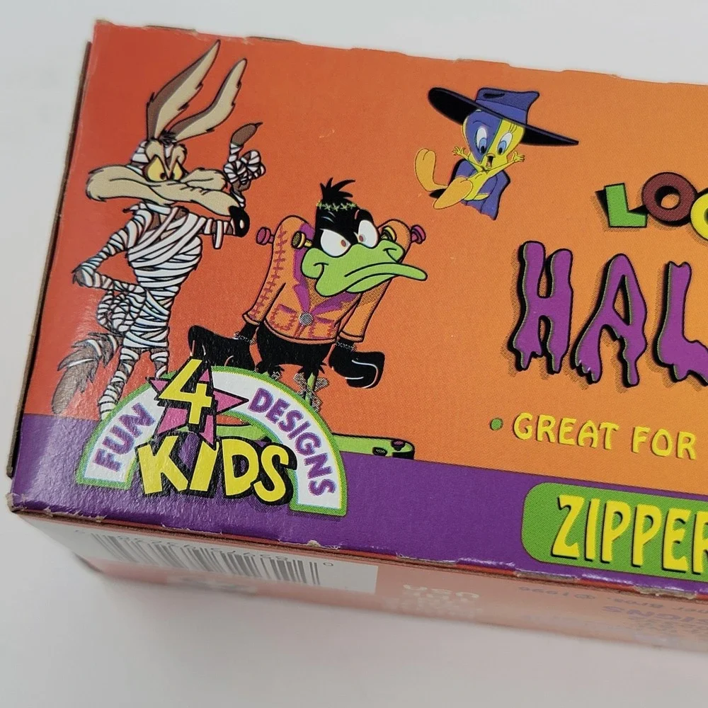 Vintage 1997 Looney Tunes 25 Halloween Zipper Sandwich Storage Bags NOS Sealed